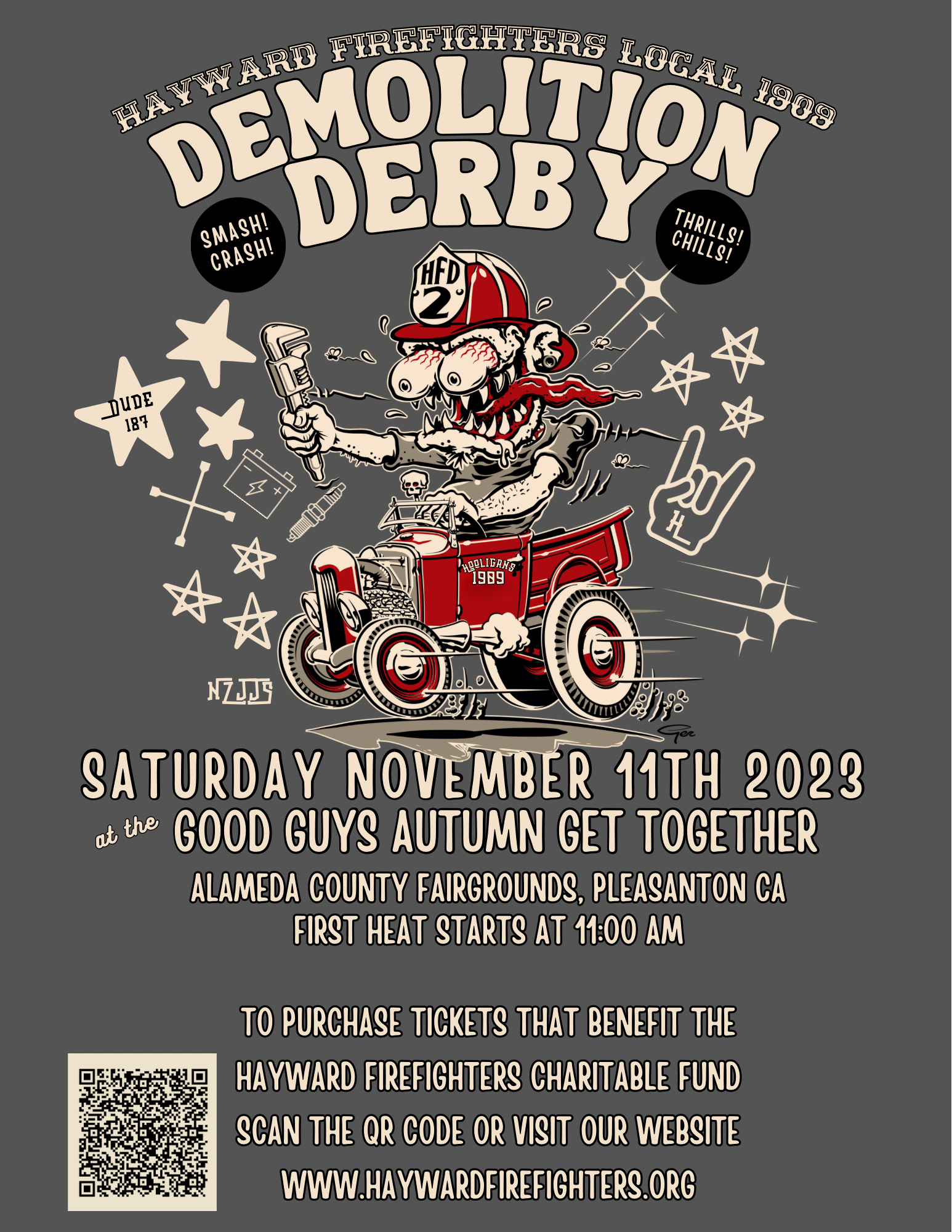 Demolition Derby Tickets Hayward Firefighters